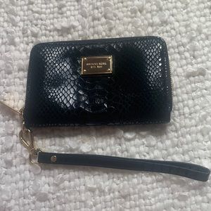 Michael Kors Black Wristlet